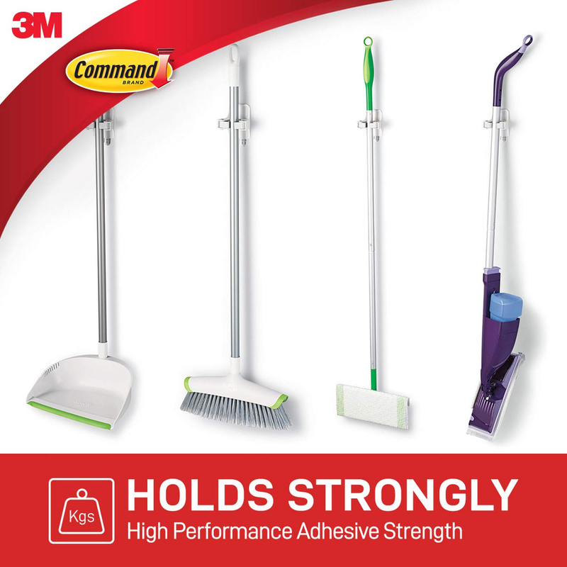 3M Command Broom Gripper, 17007ES, White