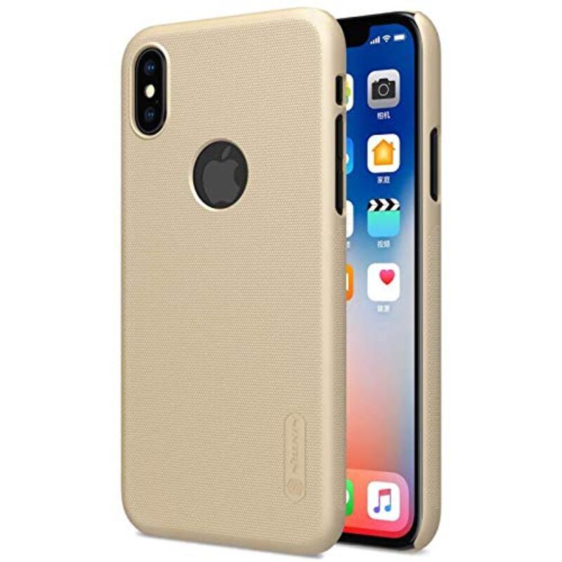 

Unspecified Nillkin Apple iPhone X Frosted Mobile Phone Back Case Cover with Screen Protector Included, Gold