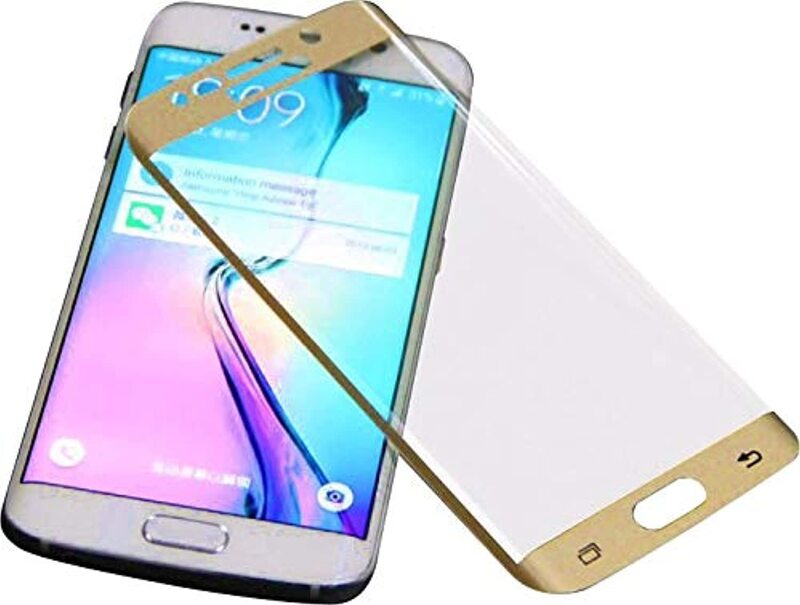 

Unspecified Samsung Galaxy S6 edge Mobile Phone Tempered Glass Screen Protector, Gold