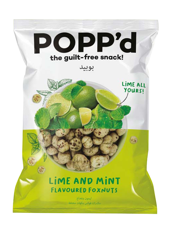 

Popp’d Popp'd Lime and Mint Flavored Fox Nuts, 35g