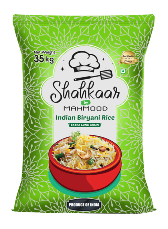 Shahkaar Indian Biryani Rice, 35 Kg