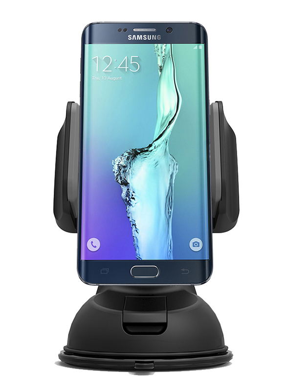 Promate Mount-2 Car Holder, Car Mount Holder for Smartphone and GPS, Black