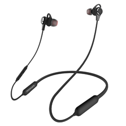 Promate Accord Wireless Headphones, IPX4 Sweat and Waterproof with Mic, Volume Control, Active Noise Cancelling, Apple Siri and Google Assistant, Black