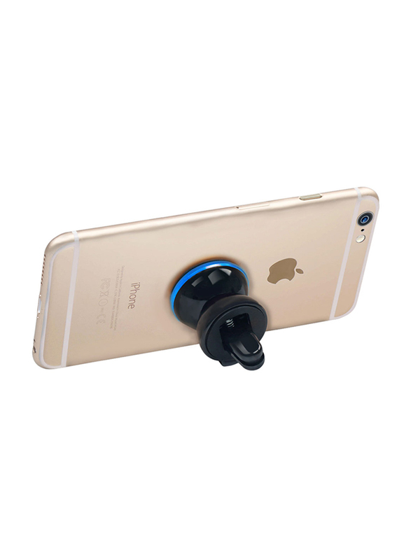 Promate VentGrip Anti-Slip Magnetic Car AC Vent Universal Mobile Holder, Blue