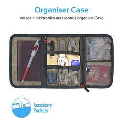 Promate Travelpack Multi-Purpose Accessories Organizer for Women, Small, Grey