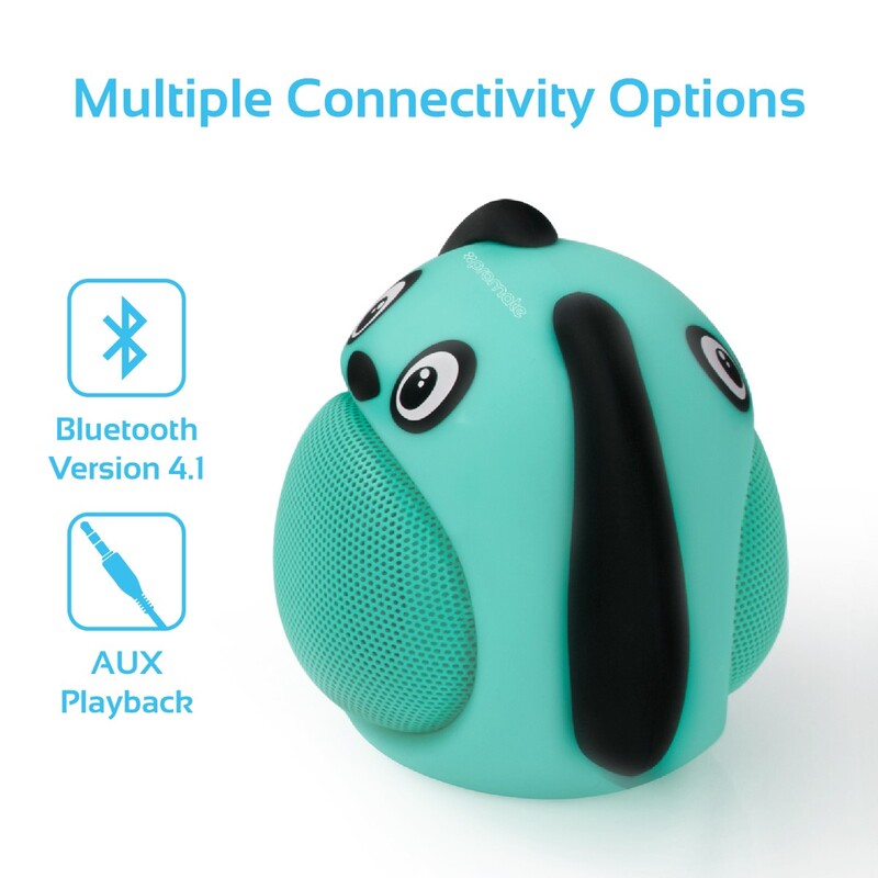 Promate Snoopy Wireless Speaker, Portable Kids Bluetooth v4.1 Speaker with HD Sound Quality, Hands-Free Call Function and Cute Dog Design, Blue