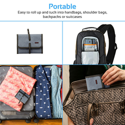 Promate Travelpack Multi-Purpose Accessories Organizer for Women, Small, Blue