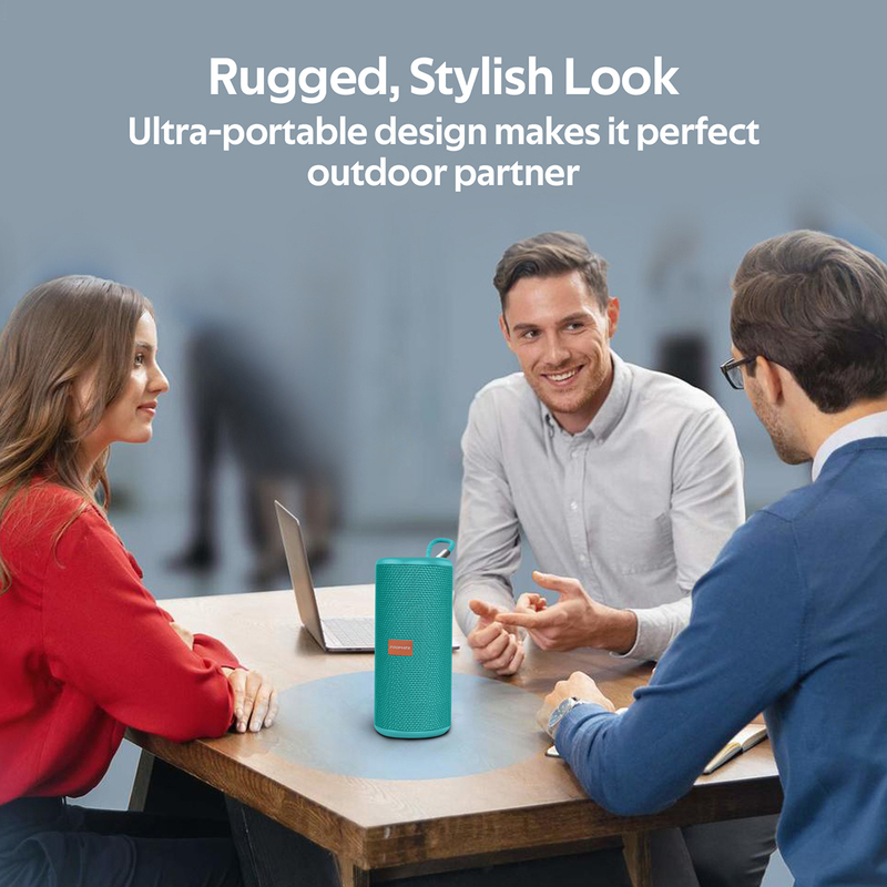 Promate Pylon Portable Bluetooth Stereo Sound Speaker, Turquoise