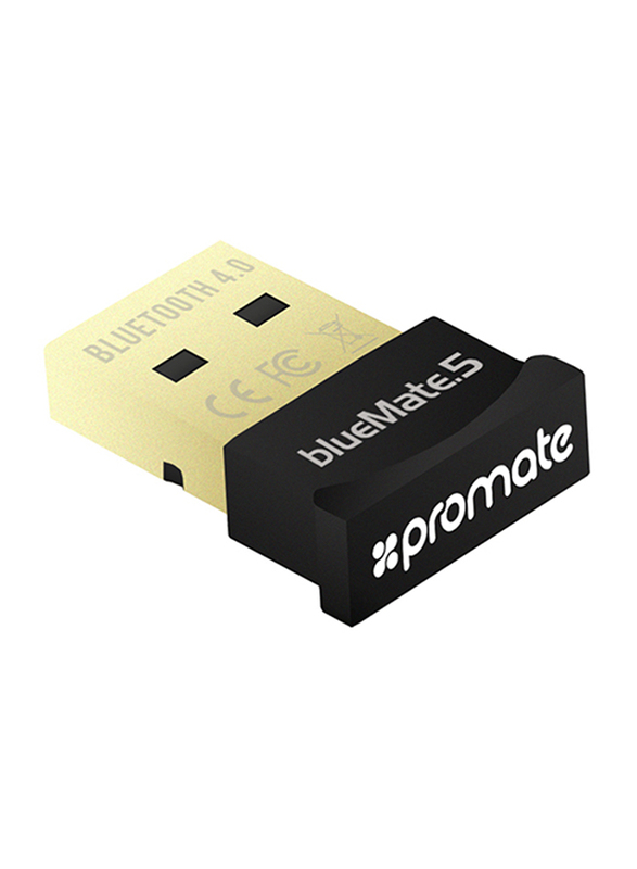 Promate BlueMate-5 Universal Bluetooth 4.0 USB Wireless Mini Adapter, Black