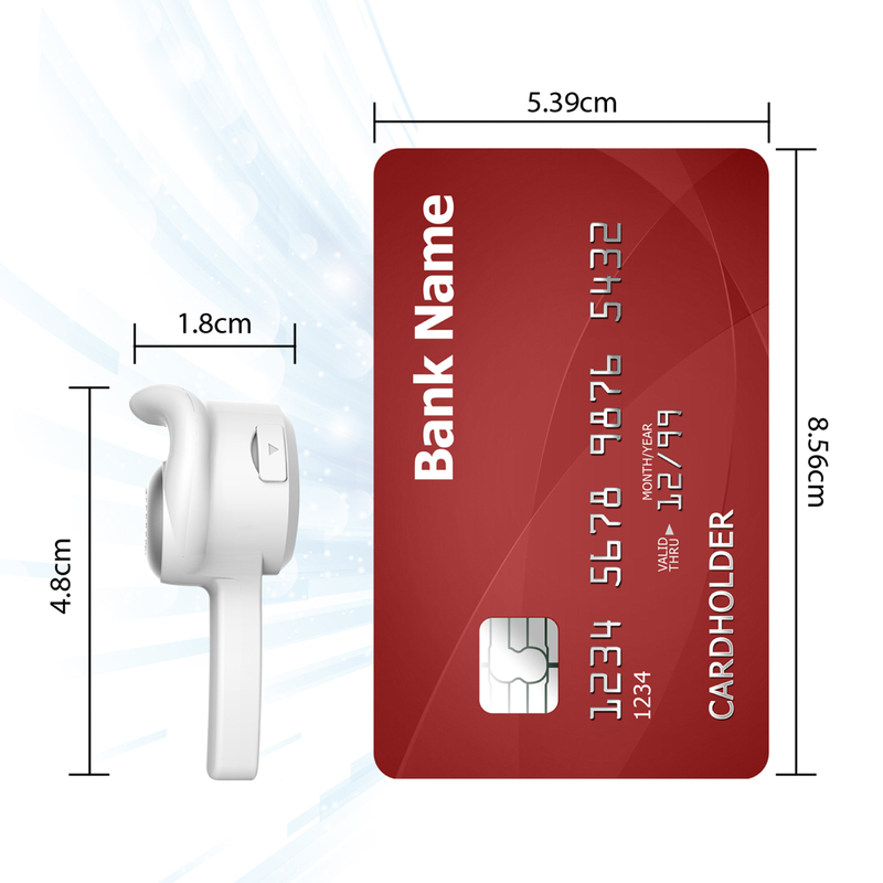 Promate Aural Bluetooth Earphone, Ultra-Light Multi-Point Pairing, Mono Bluetooth Headphone with Mic, White