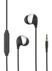 Promate Comet 3.5mm Jack Stereo In-Ear Noise Cancelling Headphones with Mic, Black