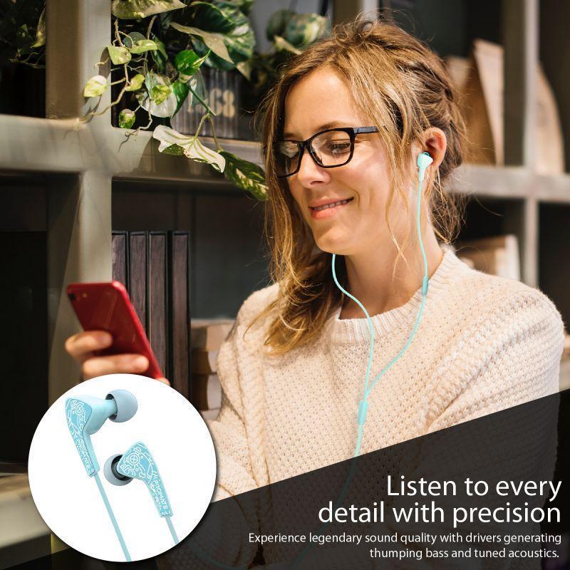 Promate Medley-1 Sports In-Ear Headphones, Premium Hi-Fi Stereo, Noise-Isolation with Microphone, Crystal Sound and Anti-Tangle Wires for Workout, Green