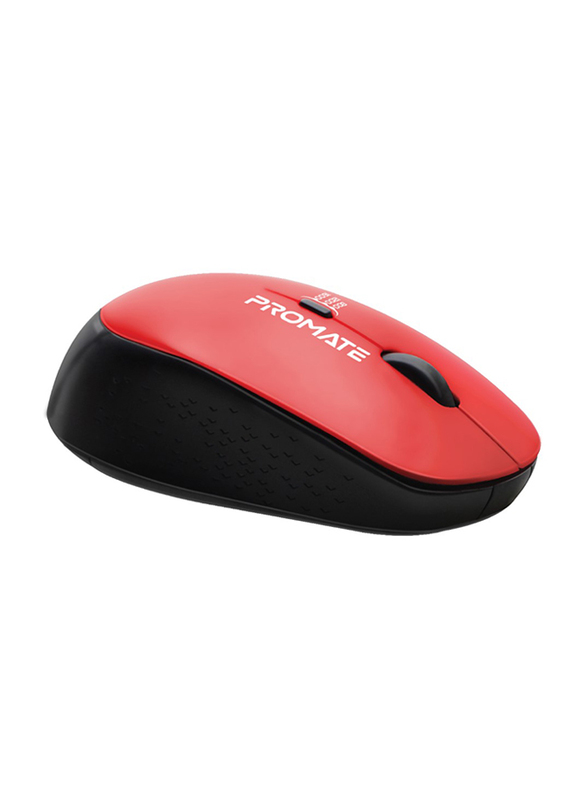 Promate Tracker 2.4G Wireless Optical Mouse, Red