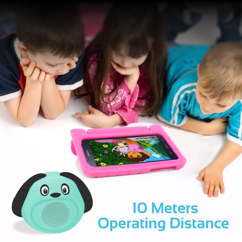 Promate Snoopy Wireless Speaker, Portable Kids Bluetooth v4.1 Speaker with HD Sound Quality, Hands-Free Call Function and Cute Dog Design, Blue