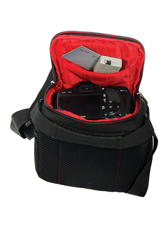 Promate Handypack1 Small Water Resistance Shoulder Case Bag for DSLR/SLR/Sony/Canon/Nikon, Black