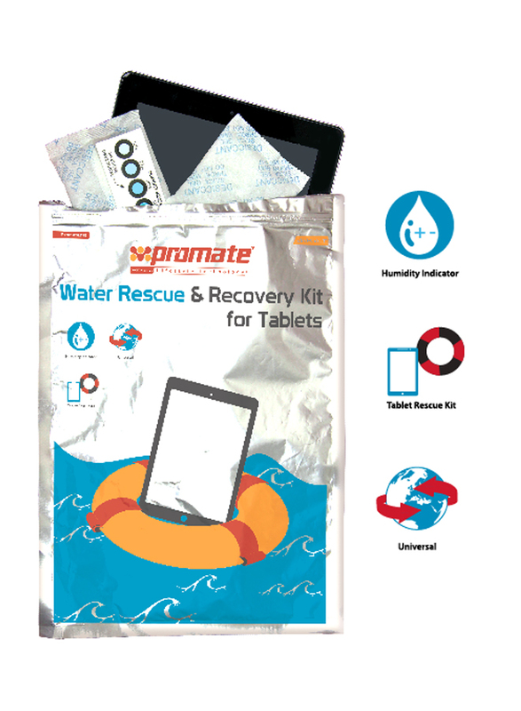 Promate driPak-T Water Rescue Damage Repair and Recovery Kit for Tablet, White