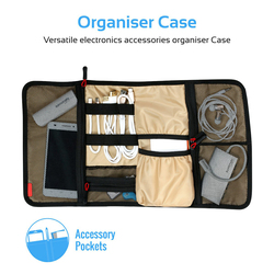 Promate Travelpack Multi-Purpose Accessories Organizer for Women, Large, Blue