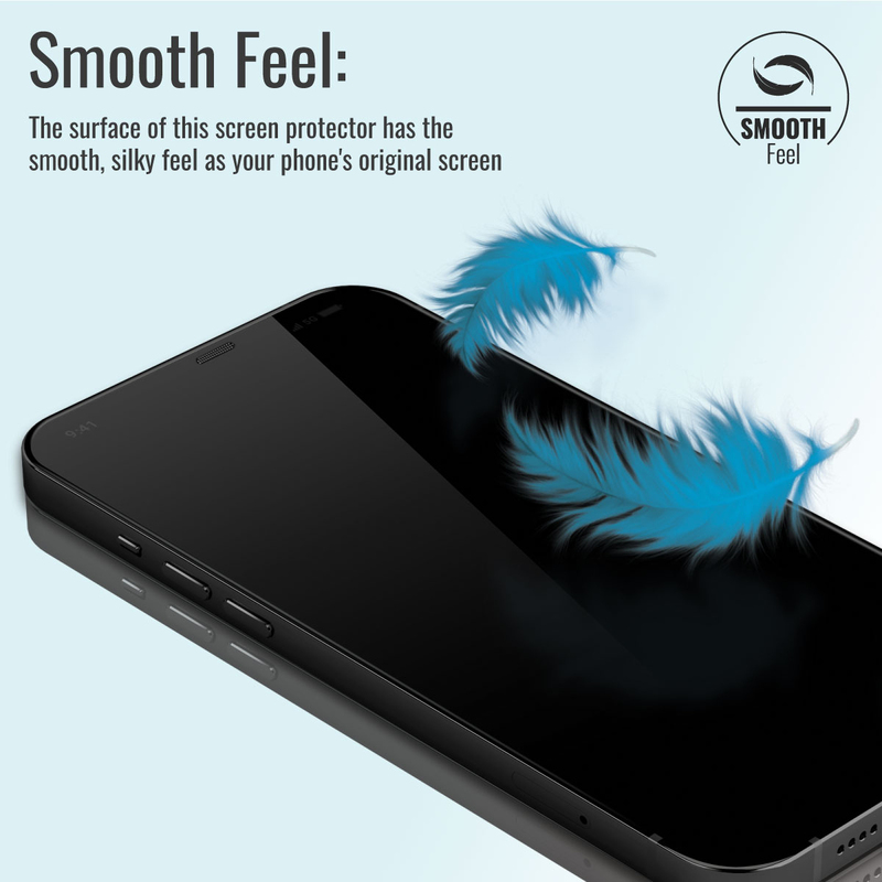 Promate Apple iPhone 11 Pro Max Crystal Clear Anti-Fingerprint 3D Screen Guard Protector, with Built-In Silicone Bumper, Anti-Blue light, 9H Hardness and Shatter Protection, Clear