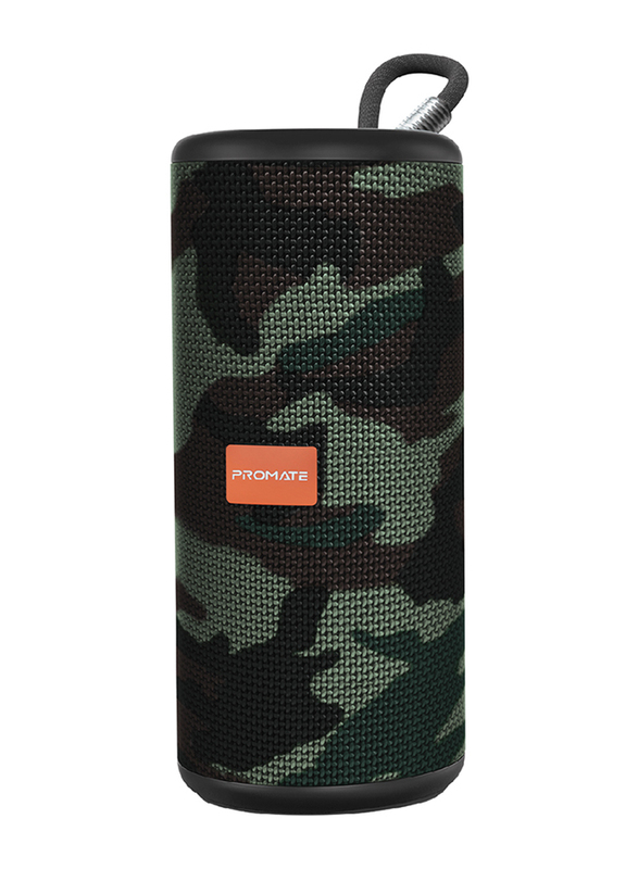 Promate Pylon Portable Bluetooth Stereo Sound Speaker, Camouflage