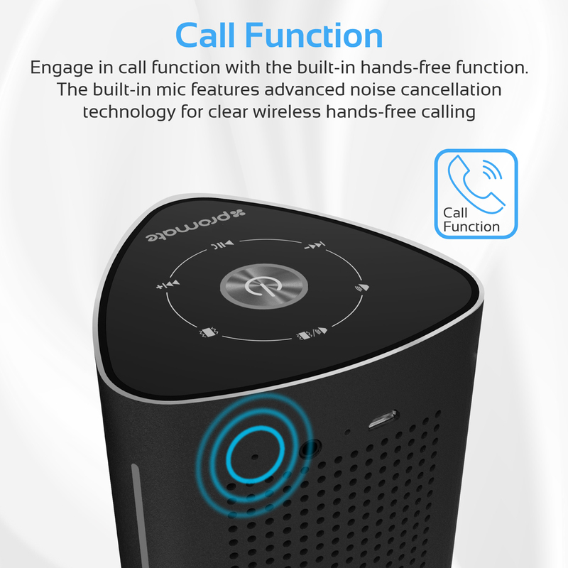 Promate Cyclone Wireless Speaker, High-Quality 36W Bluetooth Surface