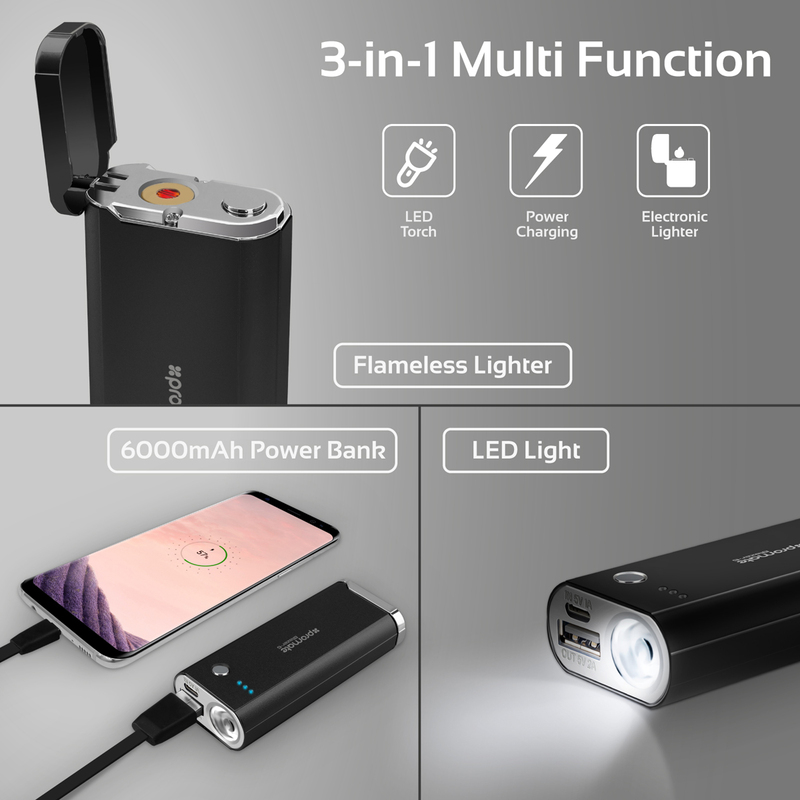 a little Salvation chorus Promate 6000mAh Blazer-6 3-In-1 Portable Fast Charging Power Bank, with Micro-USB Input, Rechargeable Flameless Lighter, USB Charging Port, LED Torch Light, Black | DubaiStore.com - Dubai a little Salvation chorus Promate 6000mAh Blazer-6 3-In-1 Portable Fast Charging Power Bank, with Micro-USB Input, Rechargeable Flameless Lighter, USB Charging Port, LED Torch Light, Black | DubaiStore.com - Dubai