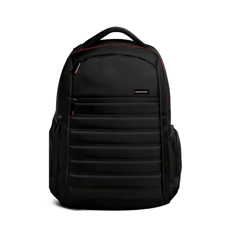 Promate Rebel-BP 15.6 Inch Laptop Backpack with Spacious Design, Black