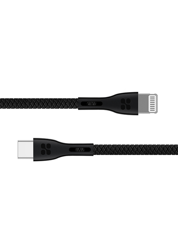 

Promate 1.2-Meter PowerLink Lightning Cable, Ultra-Fast 3A USB C Male to Lightning, Apple MFi Certified, Sync/Charge, Tangle-Free Cable for Apple iPho