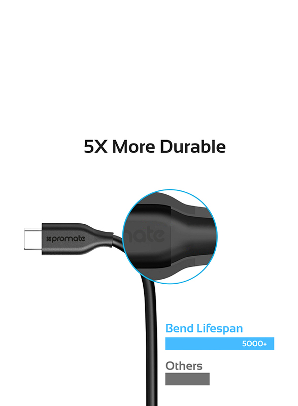 Promate AutoKit-HM 3-In-1 Car Kit, Potable 3.1A Dual USB Car Charger Adapter with USB Type-C to USB Data Sync Cable, Over Charging Protection and Car Phone Mount for Tablets and Mobile Phones, Black