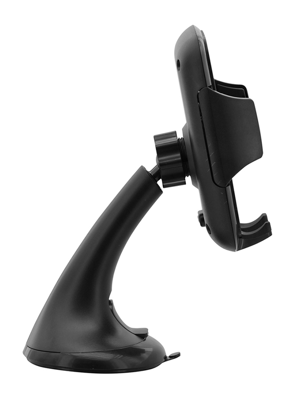 Promate Mount Universal Car Mount Mobile Grip Holder with Suction Cup, Black