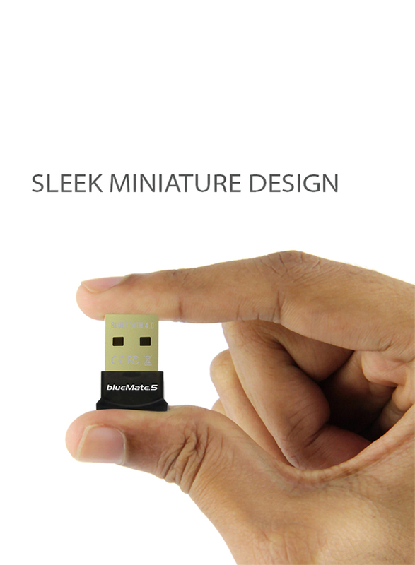 Promate BlueMate-5 Universal Bluetooth 4.0 USB Wireless Mini Adapter, Black