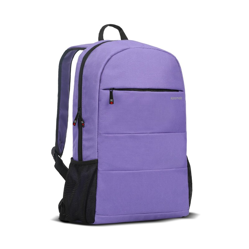 Promate Alpha-BP Travel Laptop Backpack, Lightweight Water-Resistant with Anti-Theft Secure Pockets and Adjustable Padded Strap for Men, Women, 15.6 Inch Laptop and Notebook, Blue