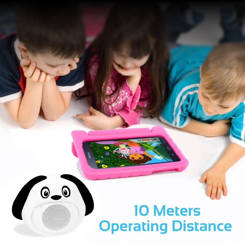 Promate Snoopy Wireless Speaker, Portable Kids Bluetooth v4.1 Speaker with HD Sound Quality, Hands-Free Call Function and Cute Dog Design, White