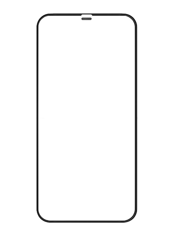 Promate Apple iPhone 11 Pro Crystal Clear Anti-Fingerprint 3D Screen Guard Protector, with Built-In Silicone Bumper, Anti-Blue light, 9H Hardness and Shatter Protection, Clear