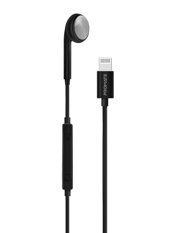 

Promate Beat-LT Mono Lightning In-Ear Headphone, Black