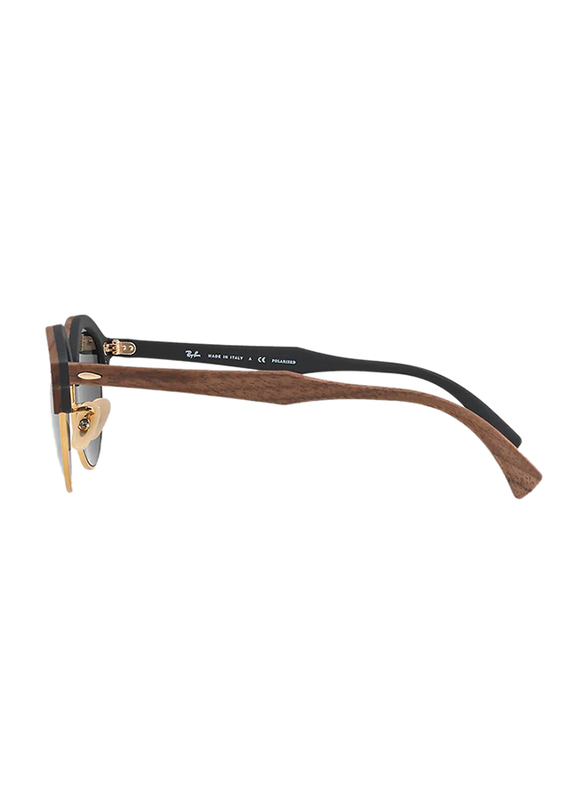 Ray-Ban Full-Rim Round Brown Sunglasses Unisex, Green Lens, RB4246M 118158, 51/19/145