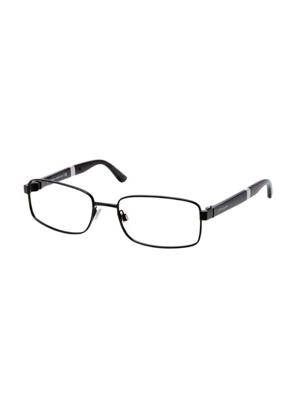 Bvlgari Full-Rim Rectangular Black Unisex Eyeglass Frame, BV1053 128 53, 53/18/140