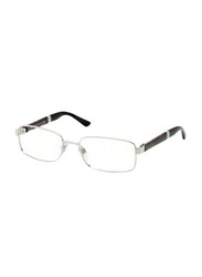 Bvlgari Full-Rim Rectangular Silver Unisex Eyeglass Frame, BV1053 103 53, 53/18/140