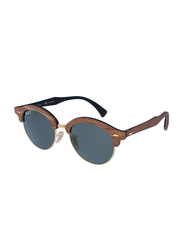 Ray-Ban Full-Rim Round Brown Sunglasses Unisex, Green Lens, RB4246M 118158, 51/19/145