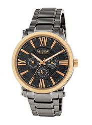 Blade Rise SS Analog Watch for Men with Stainless Steel Band, Water Resistant and Chronograph, 3570G2QGA, Grey-Rose Gold