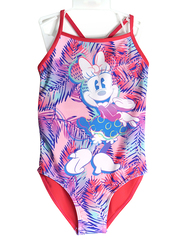 Minnie Mouse Girls Swim Suit, 8 Years, Fuchsia
