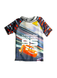 Cars Swim Boys T-Shirt and Shorts Set, 4 Years, Grey