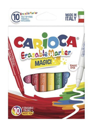 Carioca Magic Erasable Felt Tip Pen Set, 10 Piece, Multicolour
