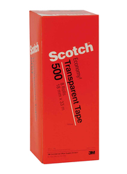 3M Scotch 500-3436C Utility Tape, 19mm x 33 meters, Clear