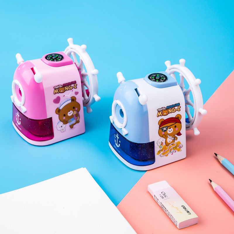 Deli E0665 Rotary Pencil Sharpener, Assorted