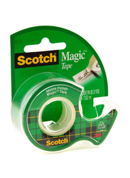 3M Scotch 105 Magic Tape with Plastic Dispenser, Green