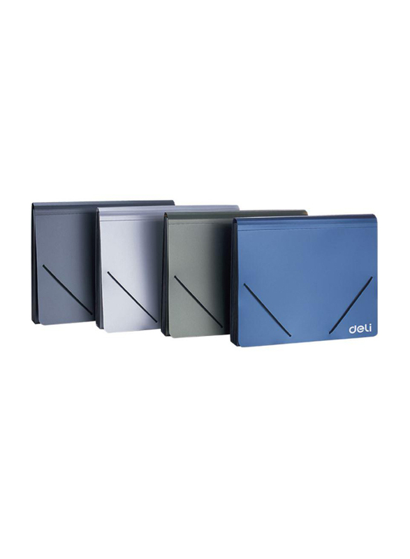 

Deli E5551 Expanding Elastic File with 13 Pockets, A4 Size, Assorted
