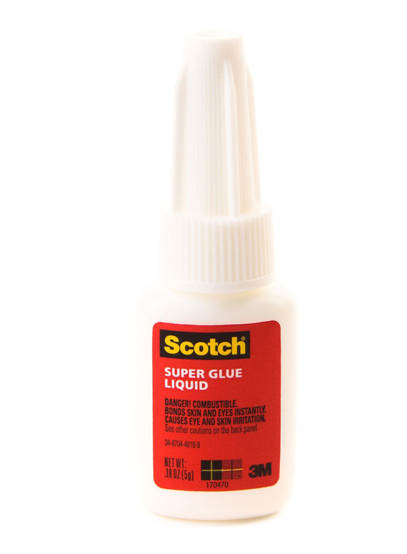 3M Scotch AD110 Super Glue Liquid, 5gm, White