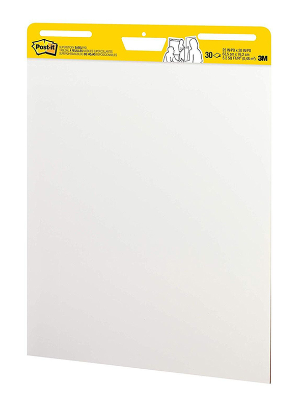 3M Post-It 559 Easel Pad, 25 x 30mm, White