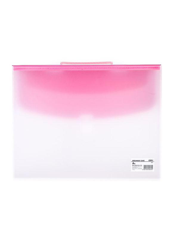 Deli E5571 Document Case Buckled with Handle, A4 Size, Multicolor