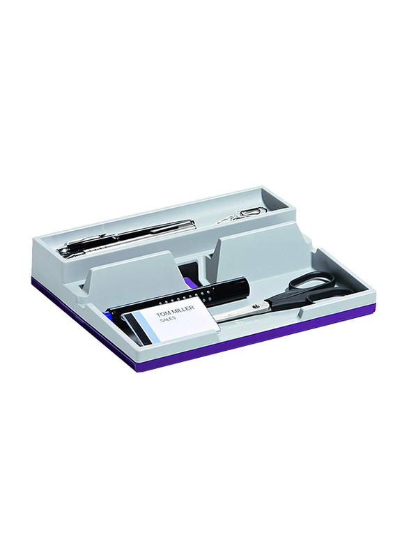 

Durable 761312 Desk Organizer, Purple/Grey